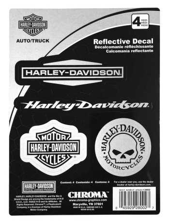 H-D Motorclothes Harley-Davidson Decal Set Chroma Reflective  - CG28002