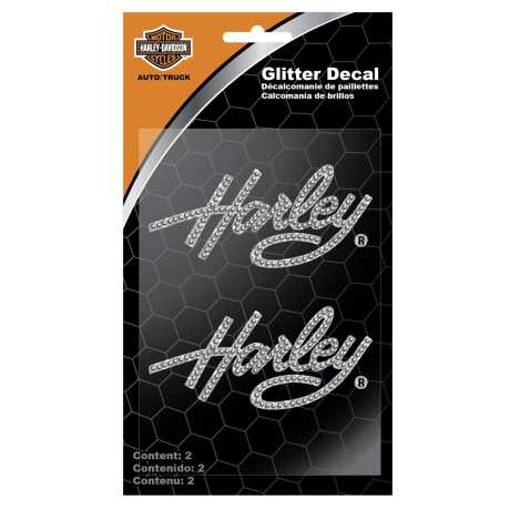 H-D Motorclothes Harley-Davidson Aufkleber Set Script Gemz Bling  - CG336