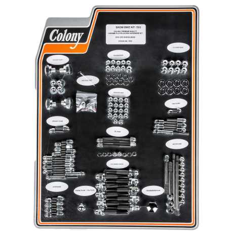 Colony Colony Show Bike Screw-Kit chrome  - 36-261