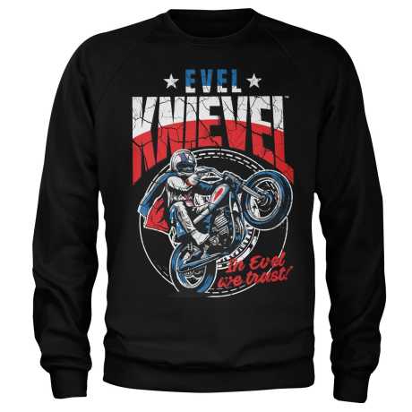 Evel Knievel Evel Knievel Wheelie Sweatshirt Black  - 939936V