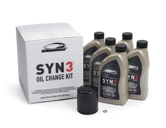Thunderbike H-D Syn3 Oil Change Kit 5 Liter black Filter  - OILCHANGESYNBL5MW8