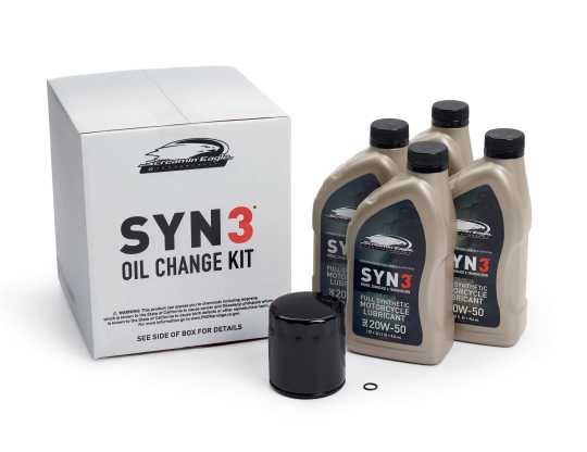Thunderbike H-D Syn3 Oil Change Kit 4 Liter black Filter  - OILCHANGESYN4REV