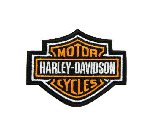 Harley-Davidson Aufnäher Bar & Shield orange 