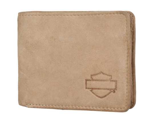 Harley-Davidson Geldbörse Bar & Shield Bi-Fold hellbraun 