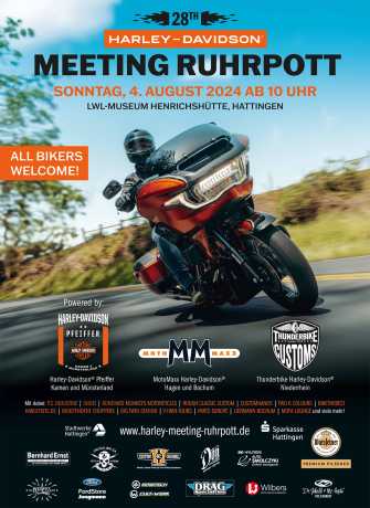 Thunderbike Eintrittskarte Harley-Davidson Ruhrpott-Metting 2024 VIP-Express  - VORVERKAUF RUHRPOTT