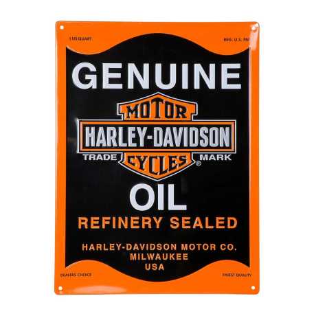 H-D Motorclothes Harley-Davidson Oil Can Tin Sign  - HDL-15527