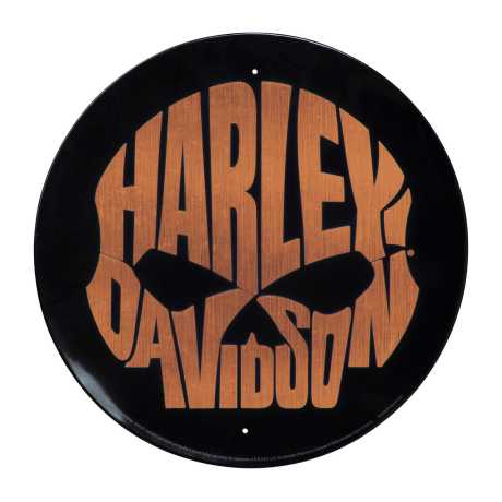 Harley Davidson Copper Skull Blechschild 