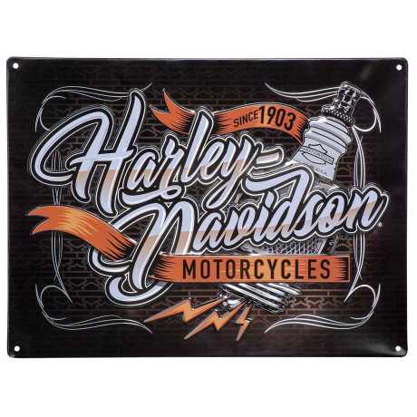 H-D Motorclothes Harley-Davidson Spark Plug Blechschild  - HDL-15532