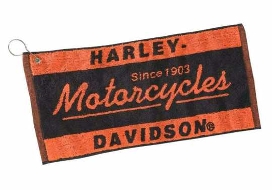 Harley-Davidson Bar Handtuch Motorcycles schwarz/orange 