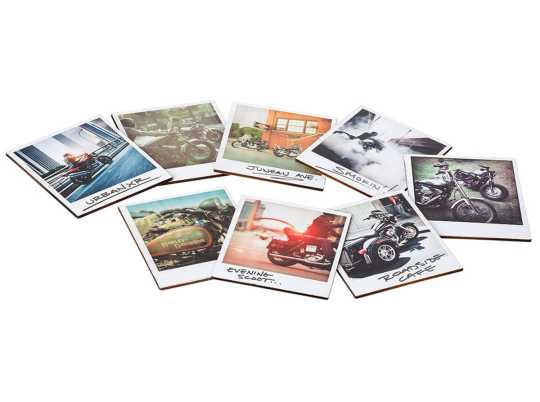 H-D Motorclothes Harley-Davidson Coaster Set Core Snapshot (8)  - HDL-18577