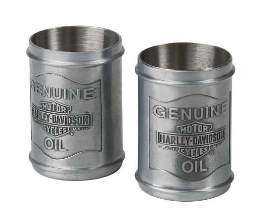 H-D Motorclothes H-D Pewter Oil Can Shot Pinnchen Set  - HDL-18805