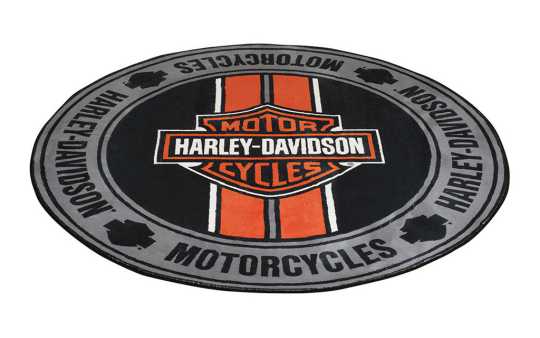 H-D Motorclothes Harley-Davidson Round Rug Bar &Shield Tripes 1.60m  - HDL-19504