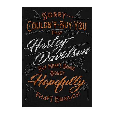 H-D Motorclothes Harley-Davidson Geburtstagskarte - Here's some money  - HDL-20084