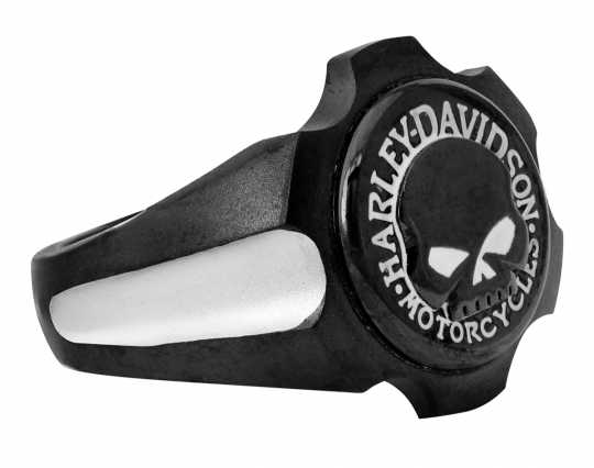 Harley-Davidson Ring Axel Skull Stahl schwarz 