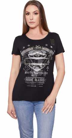H-D Motorclothes Harley-Davidson Damen T-Shirt Hard Fix  - HT4510BLK
