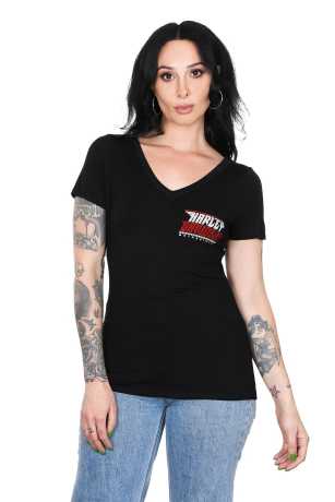 Harley-Davidson Damen T-Shirt Zip Trough XL