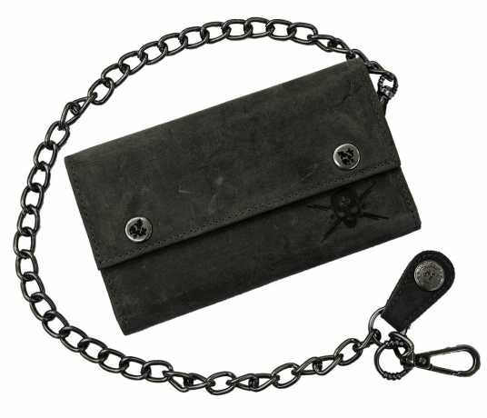 Jack´s Inn 54 Wallet Old Brandy with Chain black 