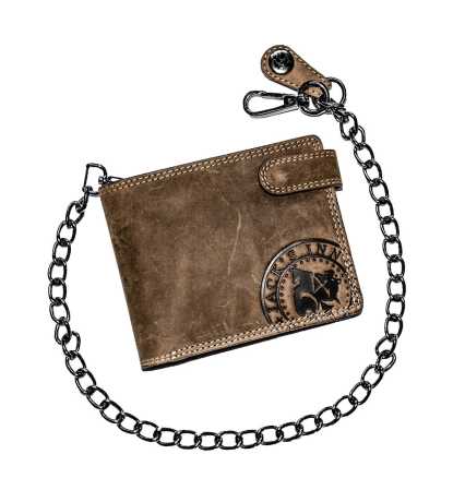 Jack´s Inn 54 Wallet Vesper with Chain dark brown 