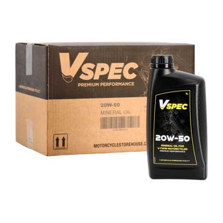 MCS Vspec 20W50 Mineral Motor Oil (12 x 1 Liter) 