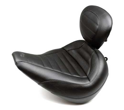 Mustang Mustang Standard Touring Seat with Backrest Tuck & Roll black  - 08021090