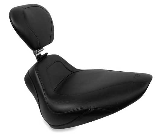 Mustang Sport Solo Seat with Backrest 15", black 