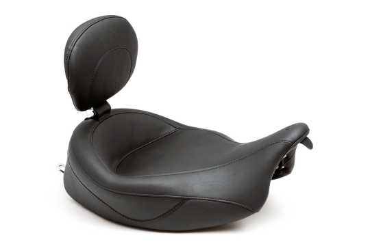 Mustang Super Touring Solo Seat 17" with Backrest black 
