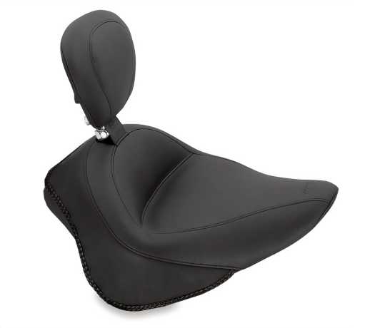 Mustang Mustang Wide Touring Solo Seat with Backrest 16", black  - 537435