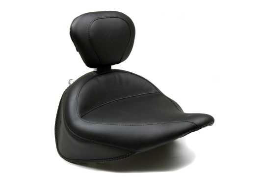 Mustang Wide Touring Solo Seat With Backrest 