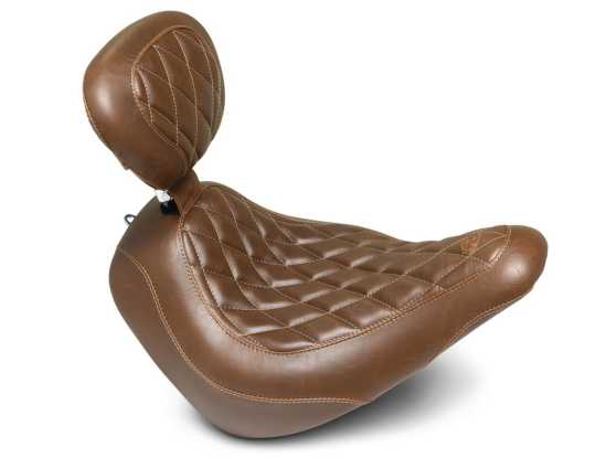 Mustang Mustang Wide Tripper Solo Seat with Backrest brown  - 08021245
