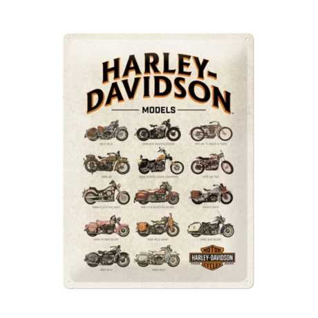 H-D Motorclothes Tin Sign Harley-Davidson Models  - NA23233