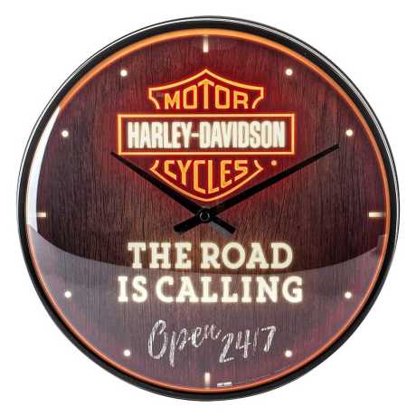 Harley-Davidson Wall Clock Road is Calling 