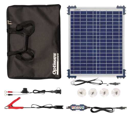 Optimate Solar Duo Battery Charger Travel Kit 20W 