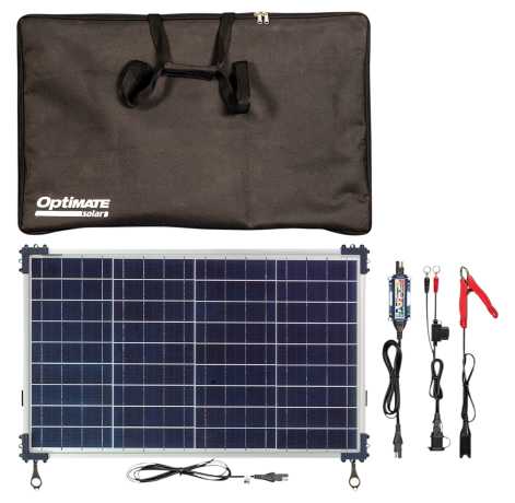 Optimate Solar Duo Battery Charger Travel Kit 40W 