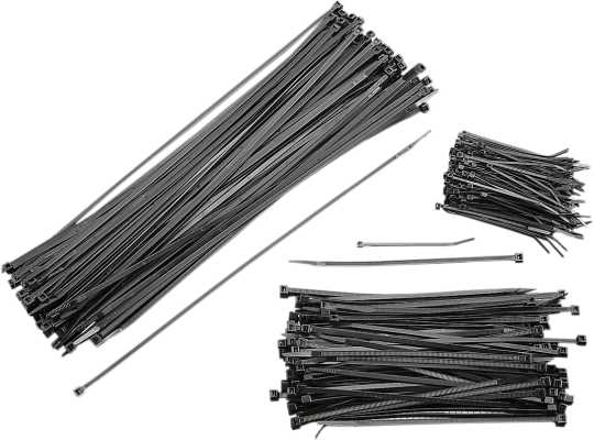 Thunderbike Parts Unlimited Cable Ties 11" Nylon black (100)  - LCT11