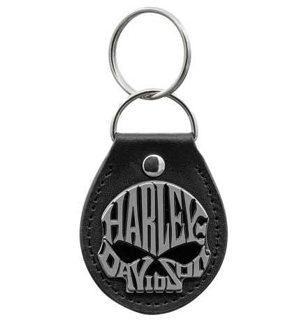 H-D Motorclothes Harley Davidson Keychain Skull Black Vinyl  - PC4546