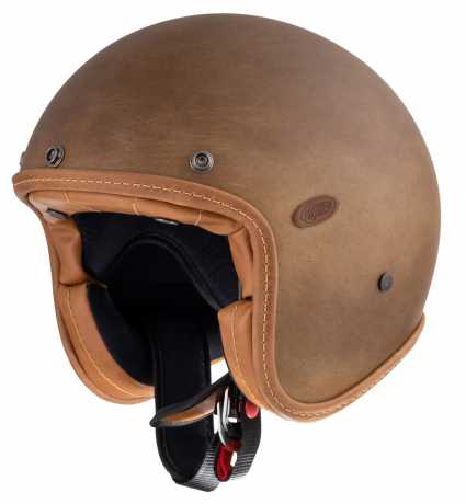 Premier Helmets Premier Le Petit Jethelm Evo Brown Old Style BM  - PR9PET25-1000V