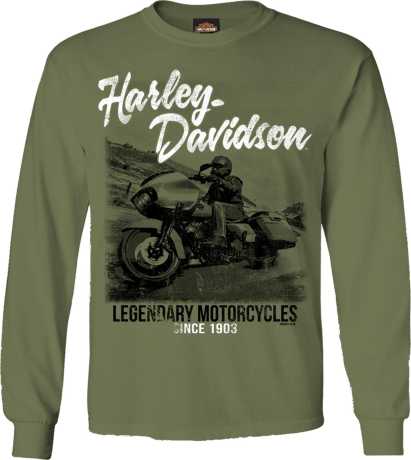 Harley-Davidson men´s Longsleeve Rider Scene green 