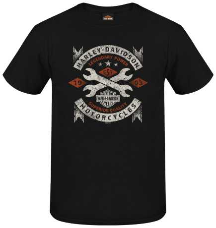 H-D Motorclothes Harley-Davidson men´s T-Shirt Banner Label black  - R004385V