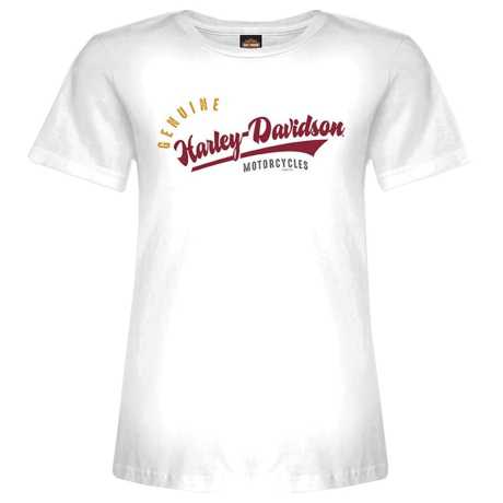 Harley-Davidson Damen T-Shirt Side Oval weiß 