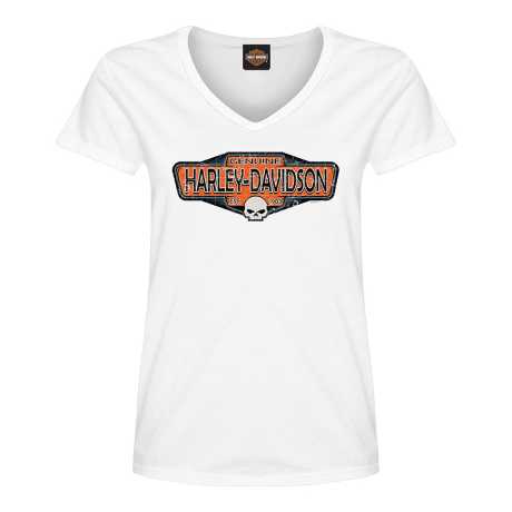 Harley-Davidson Damen T-Shirt Old Signature weiß 