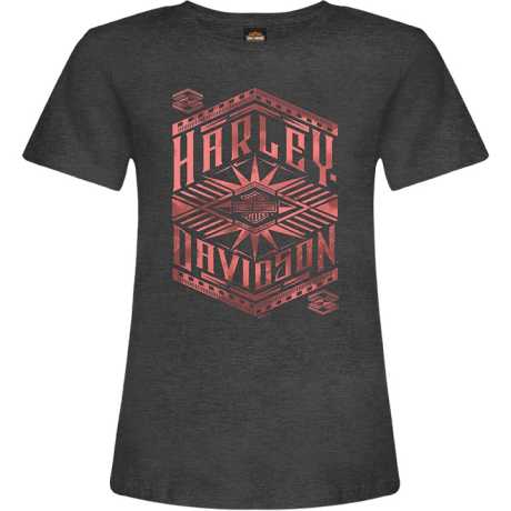 Harley-Davidson Damen T-Shirt Painted Badge grau 