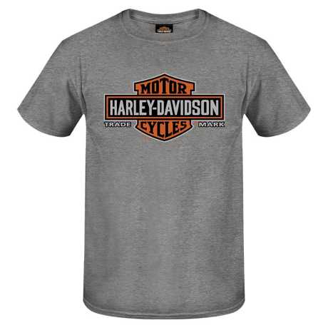 Harley-Davidson T-Shirt Long Bar & Shield grau XL