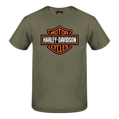 Harley-Davidson T-Shirt Bar & Shield oliv grün XXL