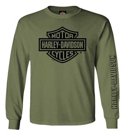 Harley-Davidson Longsleeve Bar & Shield 1 oliv grün 