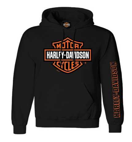 Harley-Davidson men´s Hoodie Bar & Shield black 
