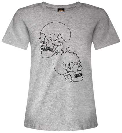 Harley-Davidson Damen T-Shirt Contour Skull grau M
