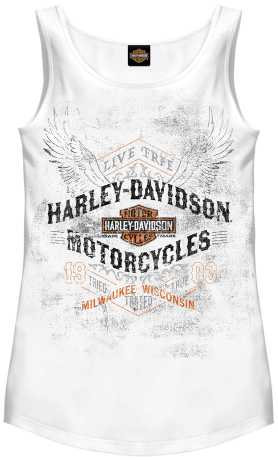 Harley-Davidson women´s Tank Top Grit white XXL