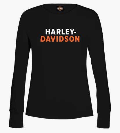 Harley-Davidson Damen Longsleeve Stacked Name schwarz XXL