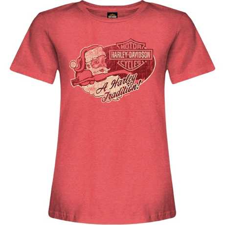 Harley-Davidson women´s T-Shirt Santa Fun red 