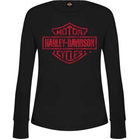 Harley-Davidson Damen Longsleeve Red Crayon schwarz 